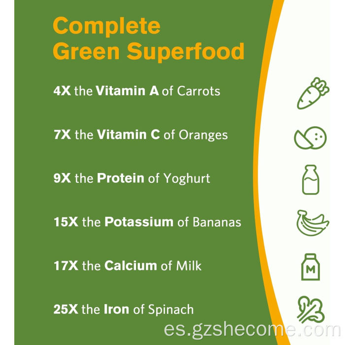 Shecome Moringa Cápsulas Energía Antioxidante Apoyo Inmunológico